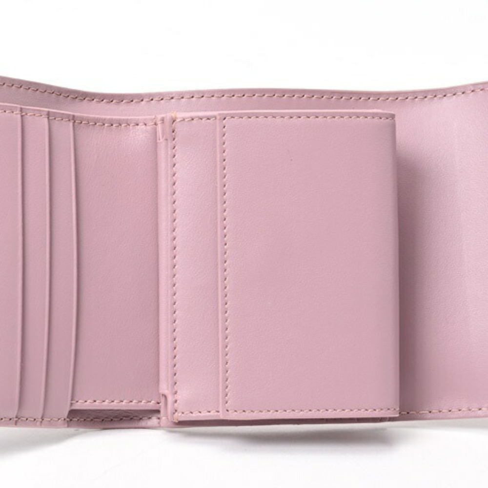CELINE Triomphe Small Wallet 10D78 Dull Pink E-155584 - Picture 6 of 10